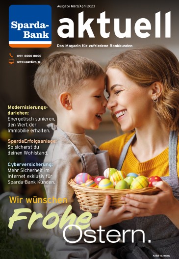 Titelseite der Kundenzeitschrift SpardaAktuell