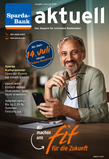 Titelseite der Kundenzeitschrift SpardaAktuell