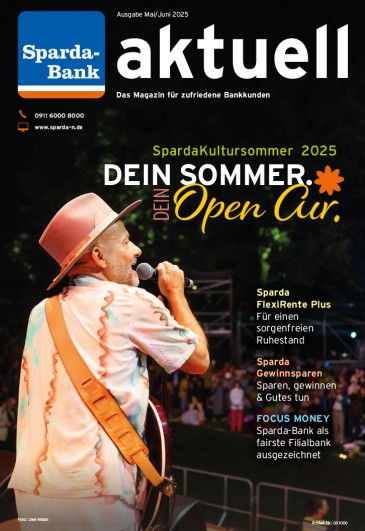 Titelseite der Kundenzeitschrift SpardaAktuell