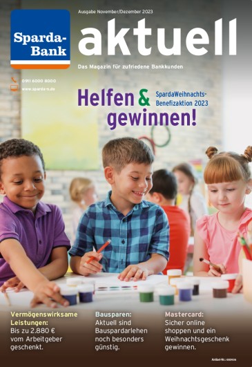 Titelseite der Kundenzeitschrift SpardaAktuell