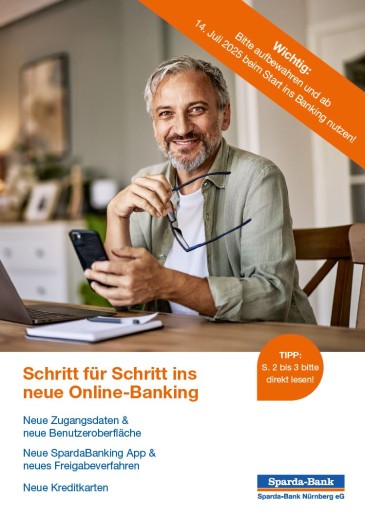Starterbroschüre „Schritt für Schritt ins neue Online-Banking“
